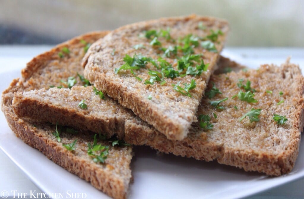 Clean Eating Garlic Bread The Kitchen Shed