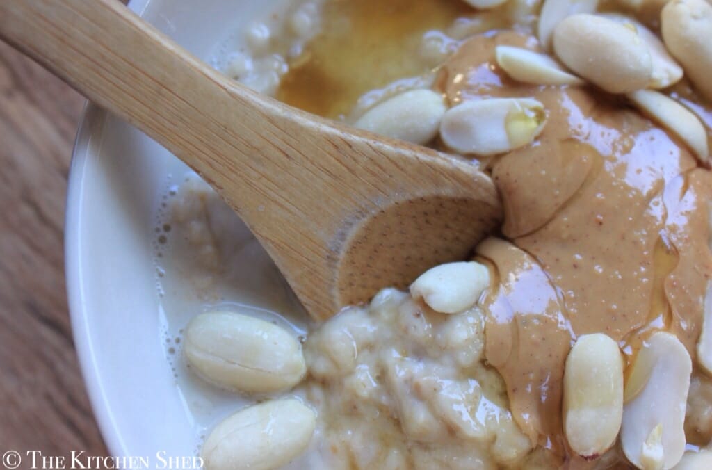 Clean Eating Peanut Butter Porridge The Kitchen Shed