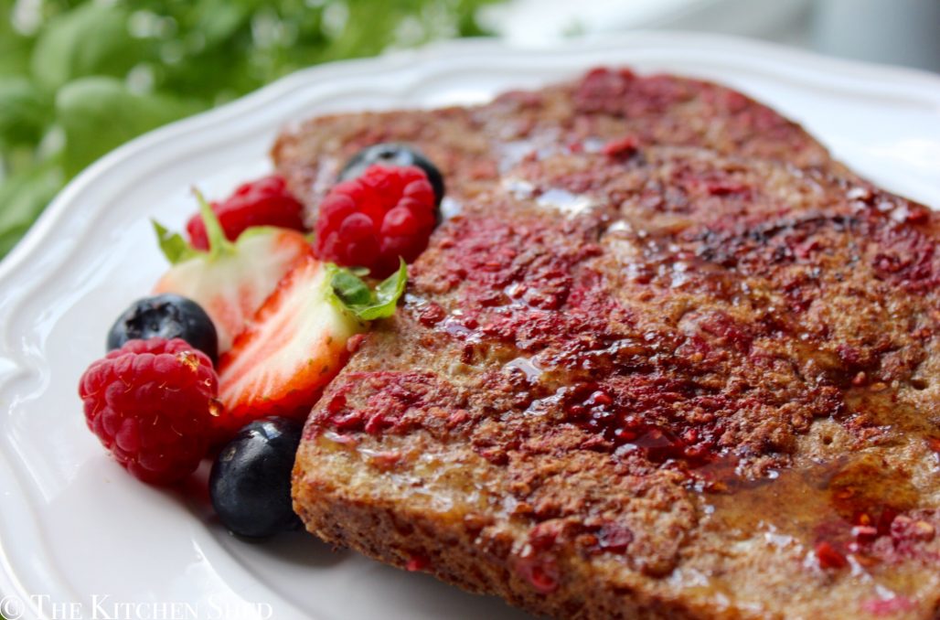 Clean Eating Raspberry French Toast - The Kitchen Shed