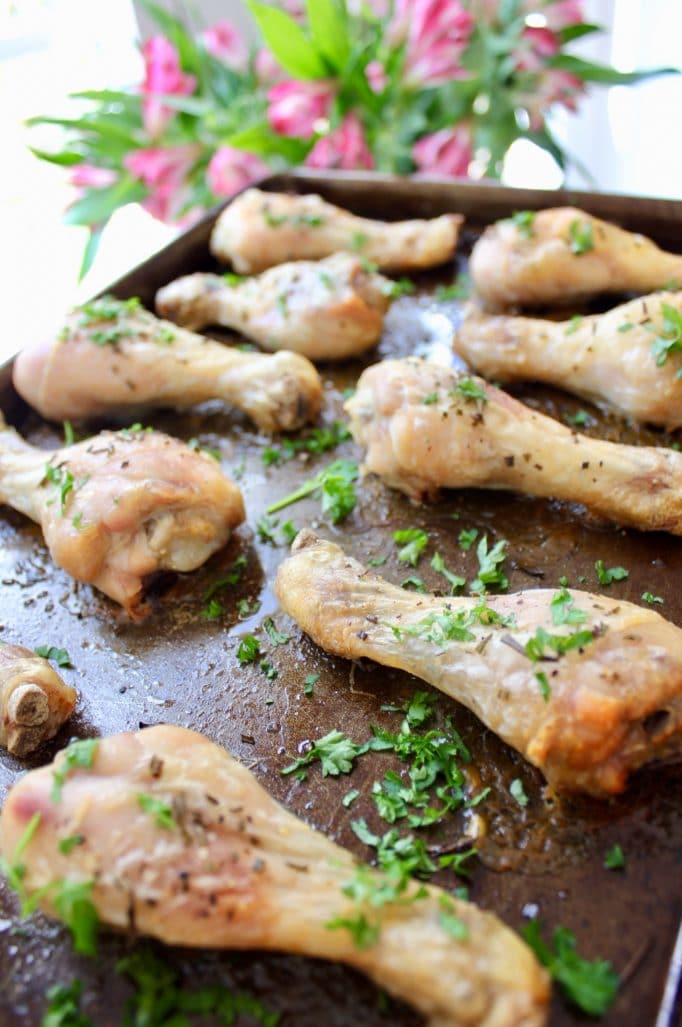 Garlic and Rosemary Chicken Drumsticks The Kitchen Shed Dairy Free